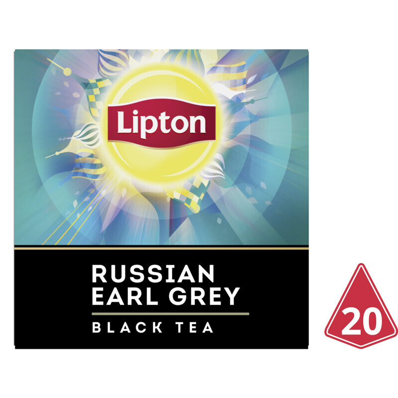 Lipton russian earl grey black tea aanbieding bij Albert Heijn