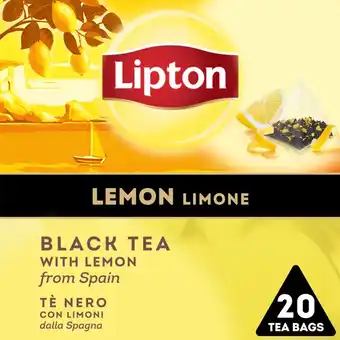 Albert Heijn Lipton black tea lemon aanbieding