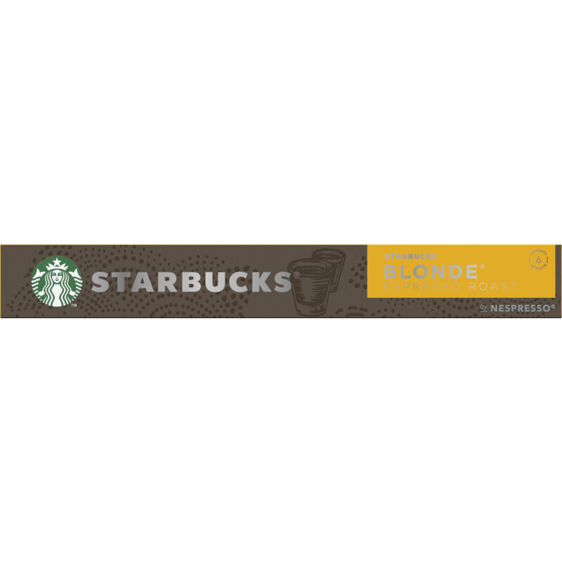 Starbucks nespresso blonde espresso roast capsules aanbieding bij
