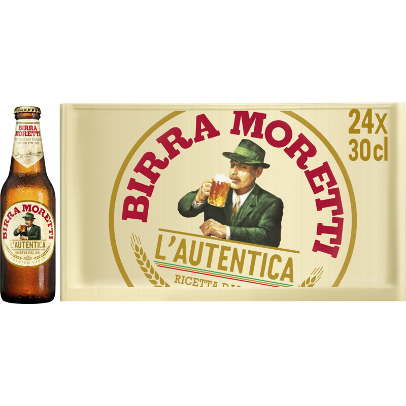 Albert Heijn Birra moretti l'autentica krat aanbieding