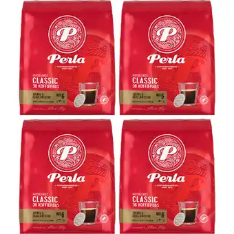 Albert Heijn Perla classic koffiepads 4-pack aanbieding