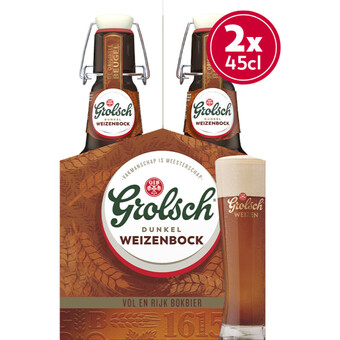Albert Heijn Grolsch weizenbock 2-pack aanbieding