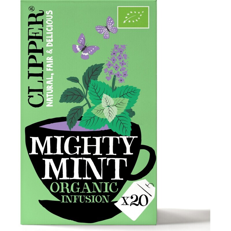Clipper mighty mint aanbieding bij Albert Heijn