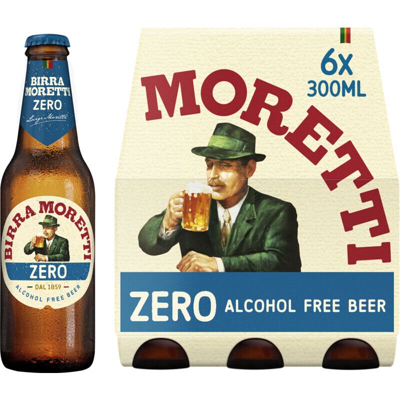 Albert Heijn Birra moretti zero 6-pack aanbieding
