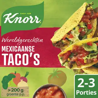 Albert Heijn Knorr wereldgerechten mexicaanse taco's aanbieding