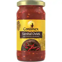 Albert Heijn Conimex sambal oelek vers gemalen chilipepers aanbieding