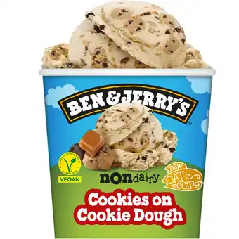 Albert Heijn Ben & jerry's cookies on cookie dough non-dairy aanbieding