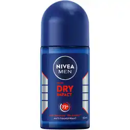 Albert Heijn Nivea men dry impact anti-transpirant roller aanbieding