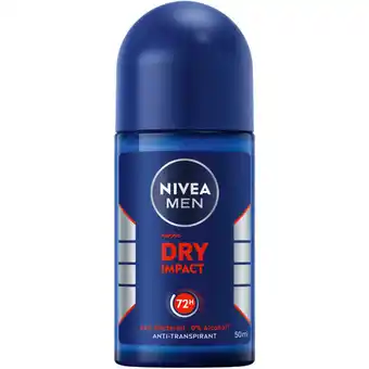 Albert Heijn Nivea men dry impact anti-transpirant roller aanbieding
