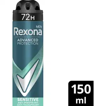 Albert Heijn Rexona men sensitive deodorant spray aanbieding