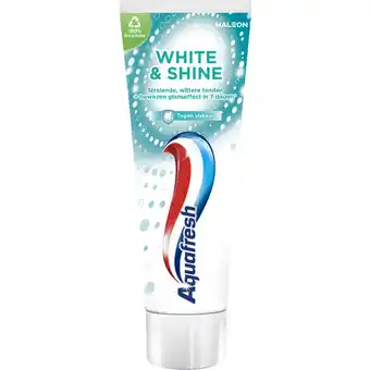 Albert Heijn Aquafresh white & shine tandpasta aanbieding