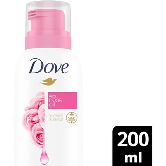 Albert Heijn Dove rose shower mousse rose oil aanbieding