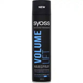 Albert Heijn Syoss hairspray volume lift aanbieding