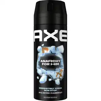 Albert Heijn Axe bodyspray anarchy aanbieding