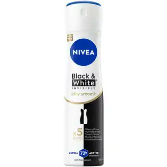 Albert Heijn Nivea black&white silky smooth spray aanbieding