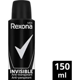 Albert Heijn Rexona men invisible black & white deodorant aanbieding