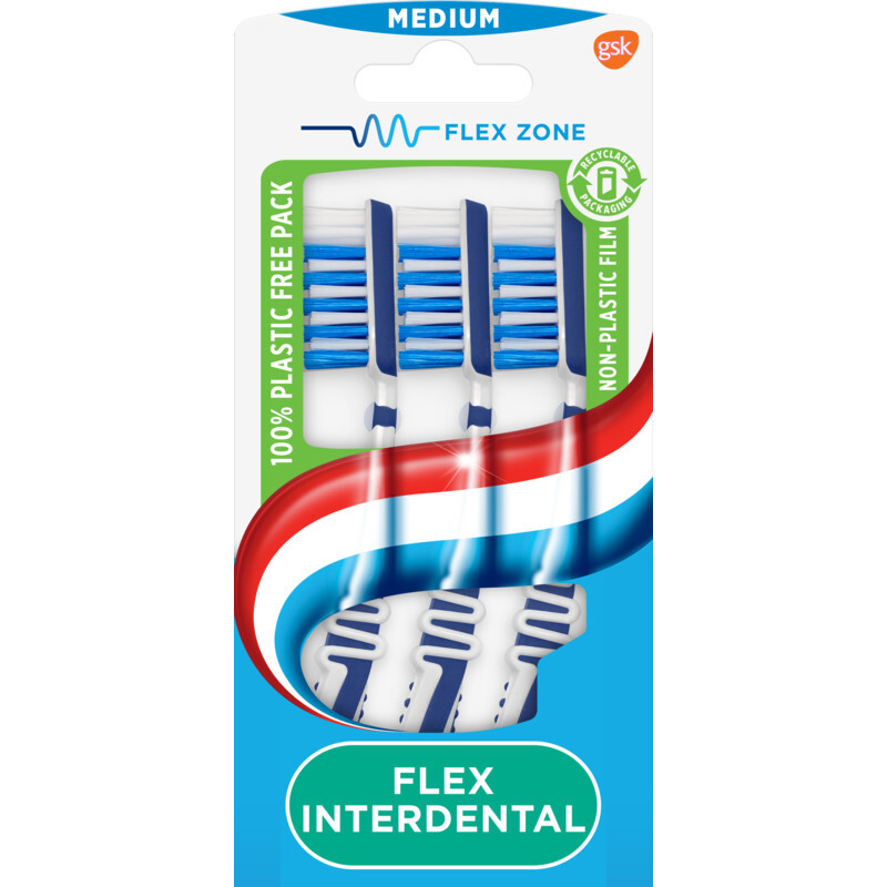 Albert Heijn Aquafresh flex interdental medium tandenborstel aanbieding
