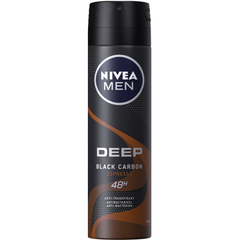 Albert Heijn Nivea men deep black carbon espresso spray aanbieding