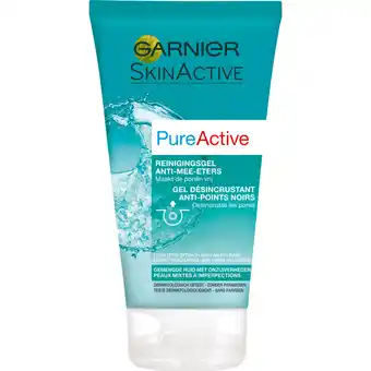 Albert Heijn Garnier skin naturals pure reinigingsgel tube aanbieding