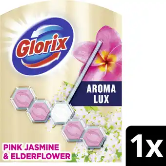 Albert Heijn Glorix wc blok pink jasmine & elderflower aanbieding