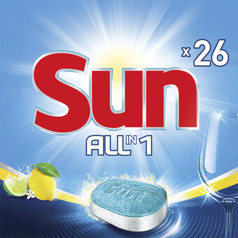 Albert Heijn Sun vaatwastabletten all in 1 citroen aanbieding