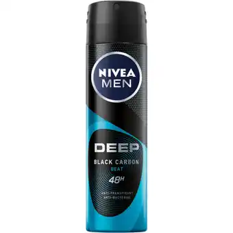 Albert Heijn Nivea men deep black carbon beat spray aanbieding