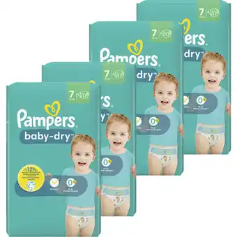 Albert Heijn Pampers baby dry luiers maat 7 voordeelpakket aanbieding