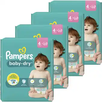 Albert Heijn Pampers baby dry luiers maat 4 voordeelpakket aanbieding