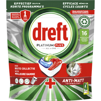 Albert Heijn Dreft platinum plus vaatwascapsules all in one aanbieding