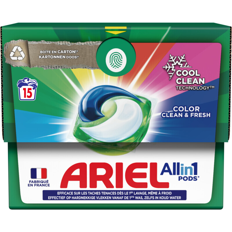 Albert Heijn Ariel all-in-1 pods color clean & fresh aanbieding