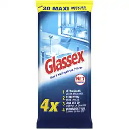Albert Heijn Glassex doekjes voor glas & multi gebruik aanbieding