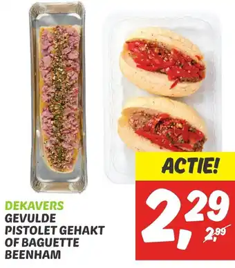 Dekamarkt Dekavers Gevulde Pistolet Gehakt Of Baguette Beenham aanbieding