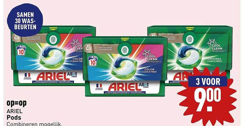 Ariel pods aanbieding bij ALDI