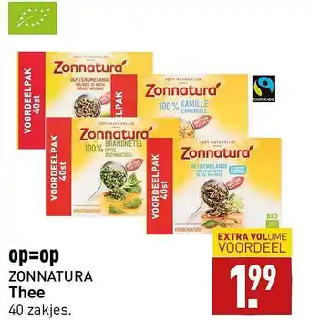 ALDI Zonnatura thee aanbieding