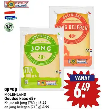 ALDI Molenland goudse kaas 48+ aanbieding