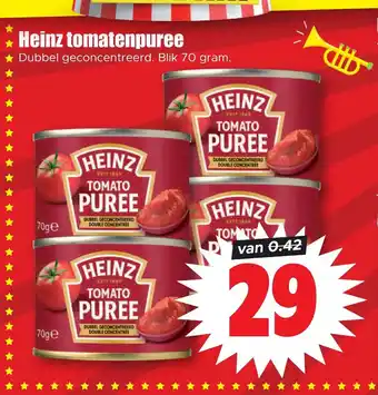 Dirk Heinz tomatenpuree 70 gram aanbieding