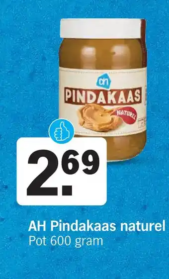 Albert Heijn Ah pindakaas naturel aanbieding