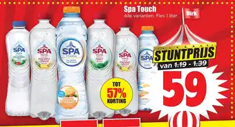 Dirk Spa Touch 1 liter aanbieding