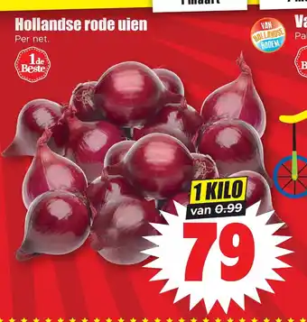 Dirk Hollandse rode uien 1 kilo aanbieding