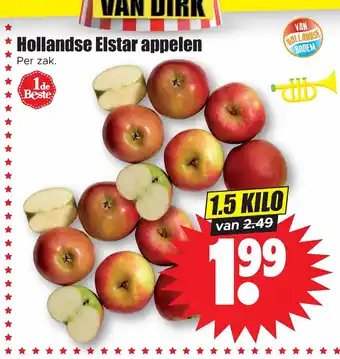 Dirk Hollandse Elstar appelen 1.5 kilo aanbieding