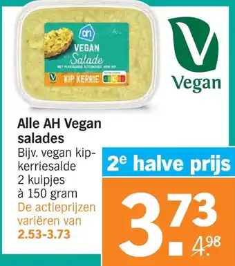 Albert Heijn Alle ah vegan salades aanbieding