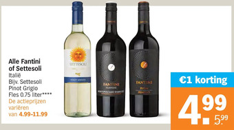 Albert Heijn Alle fantini of settesoli aanbieding
