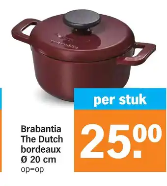 Albert Heijn Brabantia the dutch bordeaux ø 20 cm aanbieding