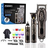 Bol.com Professionele draadloze tondeuse 22 delig- trimmer - haar - baard - tondeuse mannen hoofdhaar - haartrimmer - hair - trimmer aanbieding