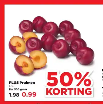 PLUS Pruimen per 500 gram aanbieding