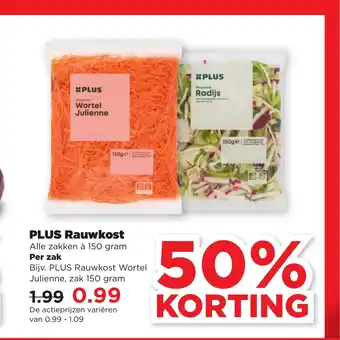 PLUS Rauwkost 150 gram aanbieding