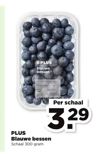 PLUS Blauwe bessen 300 gram aanbieding