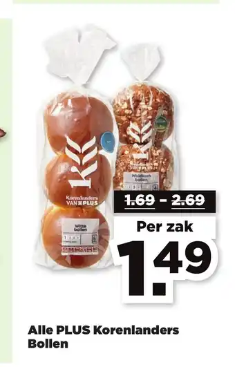 PLUS Alle Plus Korenlanders Bollen aanbieding