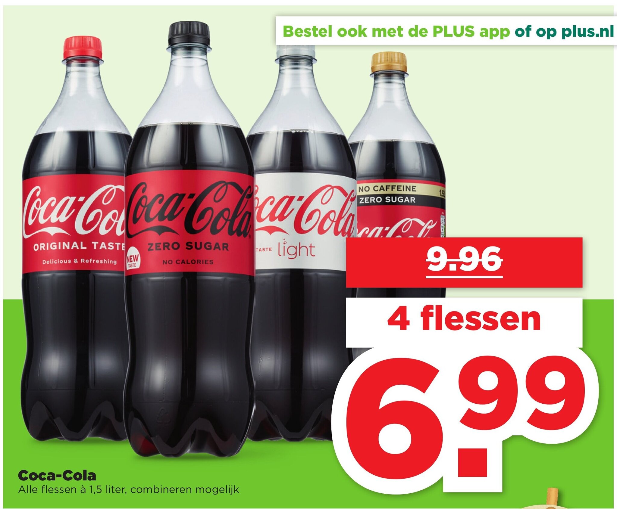 Coca-Cola 1.5 liter aanbieding bij PLUS