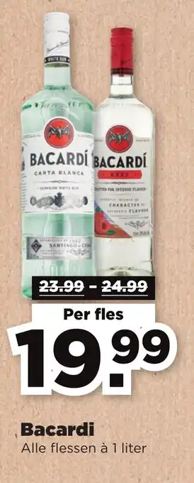 PLUS Bacardi 1 liter aanbieding